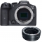 Canon EOS R7 Mirrorless Camera Body with EF-EOS R mount adapter - view 1